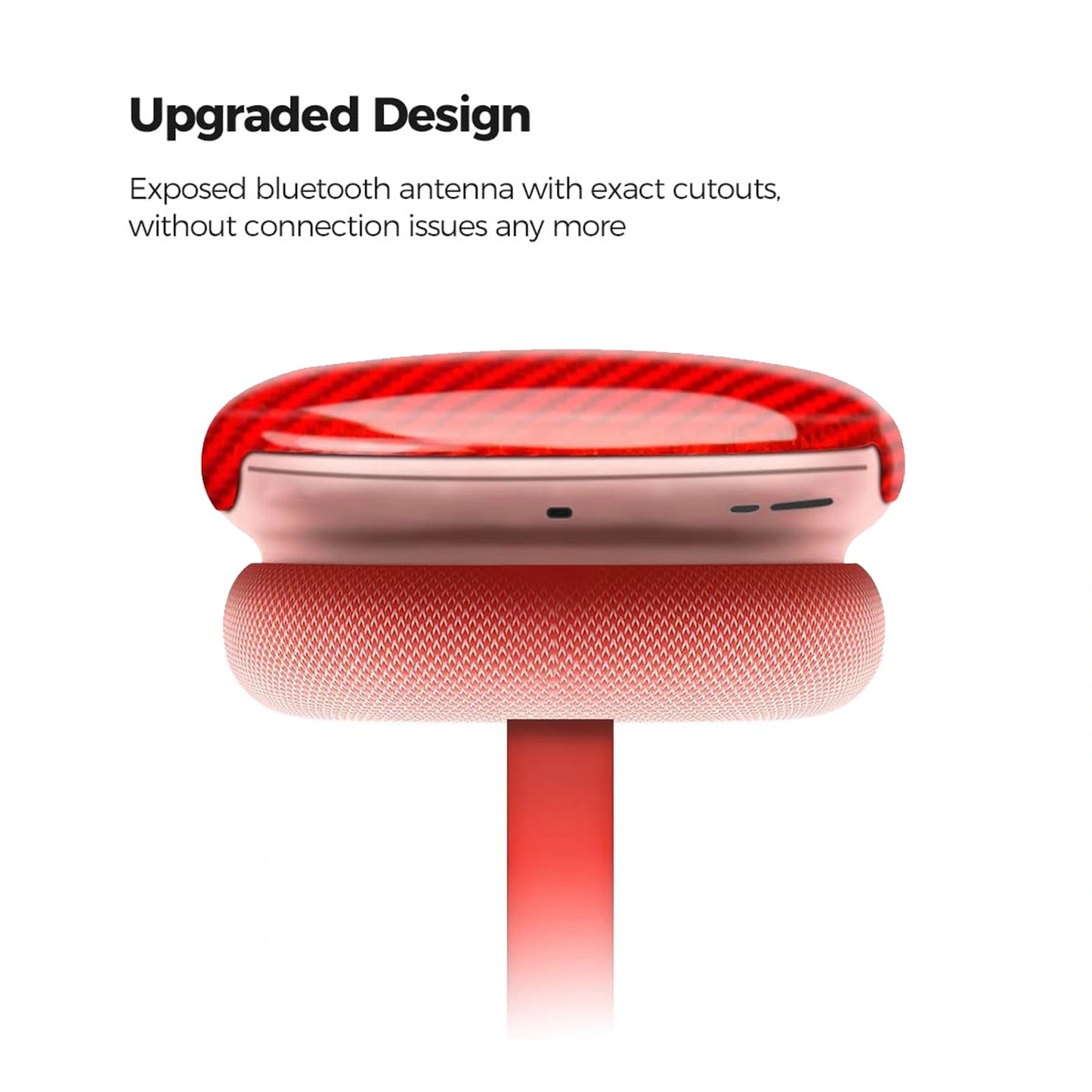 Airpods Max Carbon Fiber | Red Glossy