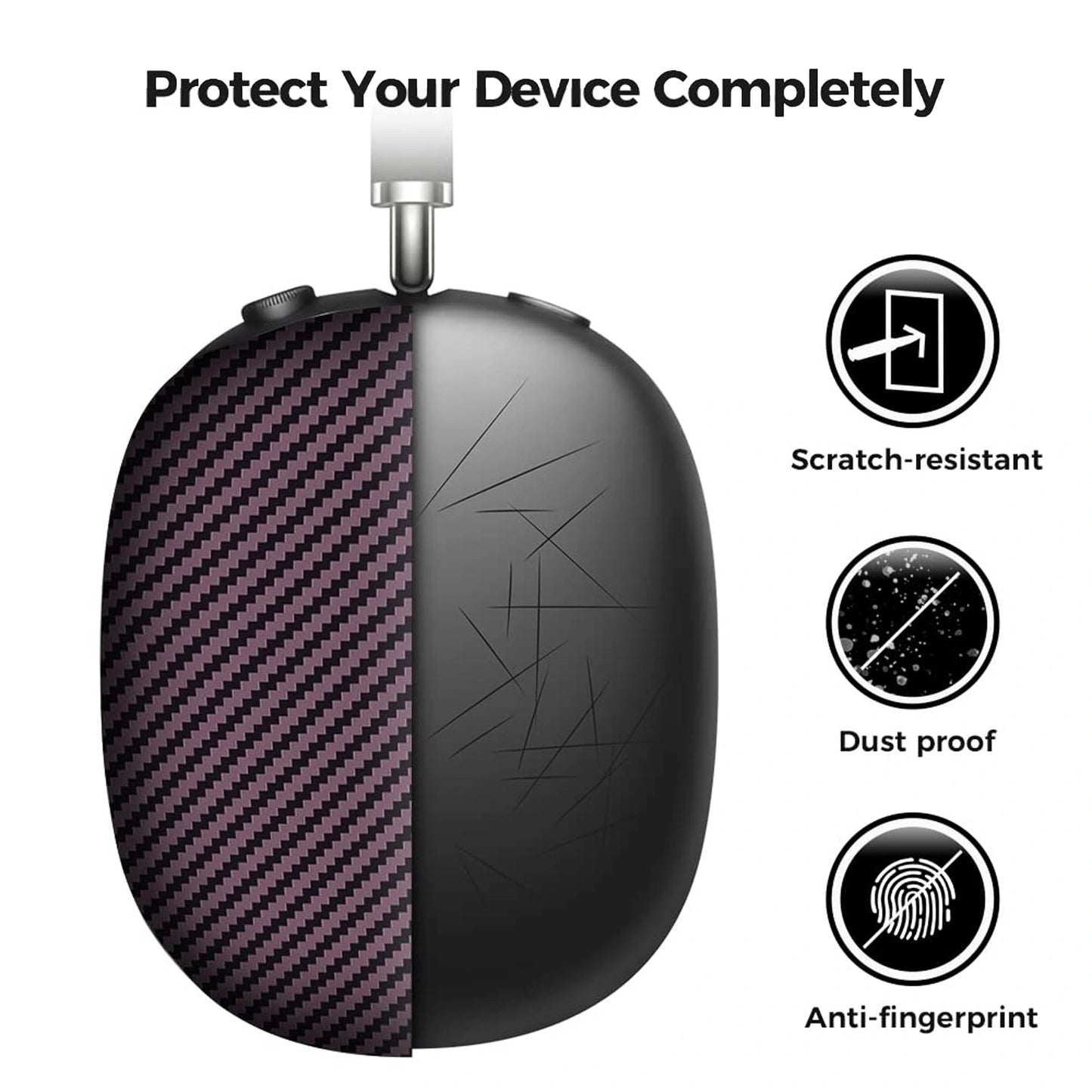 Airpods Max Carbon Fiber | Red Matte